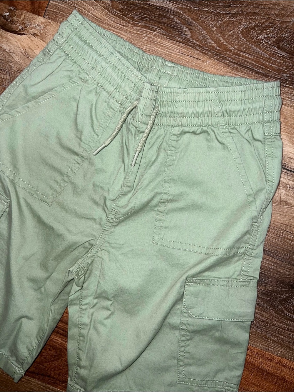 The Children’s Place Boys Pull On Cargo Shorts - Sage Green, Size 10 - Picture 3 of 7